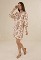 Humidity Boh/Rose Shift Dress L/S