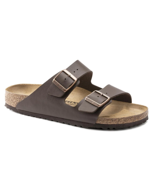 Birkenstock Arizona Birko Flor Narrow Sandal - Dark Brown