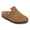 Birkenstock Boston Suede Regular Clog - Dark Tea