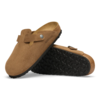 Birkenstock Boston Suede Regular Clog - Dark Tea
