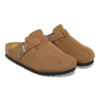 Birkenstock Boston Suede Regular Clog - Dark Tea