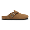 Birkenstock Boston Suede Regular Clog - Dark Tea