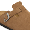 Birkenstock Boston Suede Regular Clog - Dark Tea