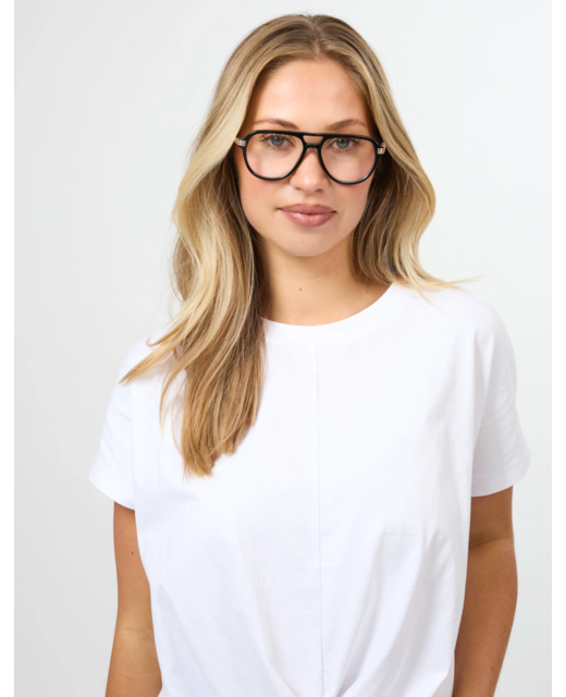 Stella + Gemma Harlo Readers - Black Acetate