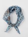 Stella + Gemma Denim Cotton Square Scarf