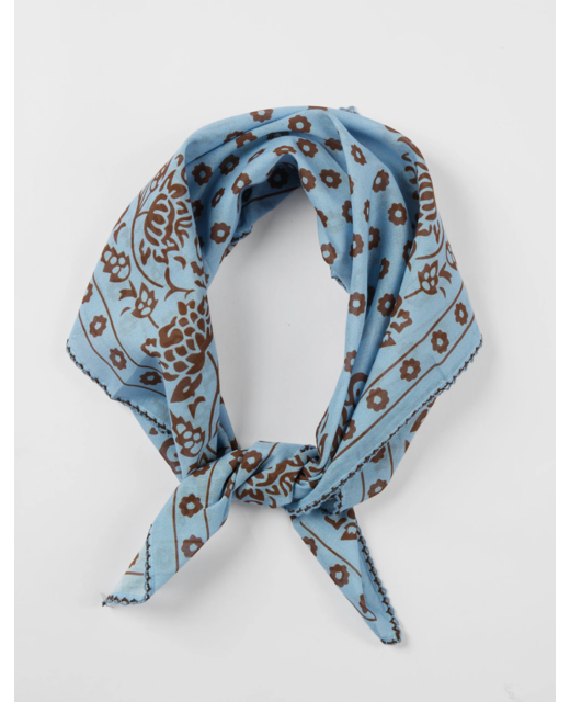 Stella + Gemma Denim Cotton Square Scarf