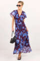 Among The Brave Chariot Flutter Sleeve Maxi Dress