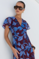 Among The Brave Chariot Flutter Sleeve Maxi Dress
