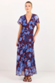 Among The Brave Chariot Flutter Sleeve Maxi Dress