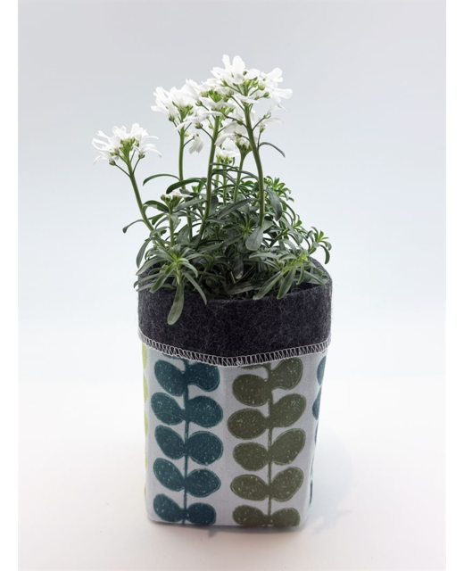 Livewires Tarawera Fern Light Blue/Dark Grey Small Eco Plant Cosy