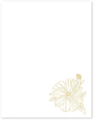 Livewires White Dahlias Brooch Notepad