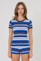 Remain Ivy Tee - Cobalt Stripe