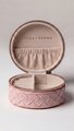 Stella + Gemma Blush Weave Round Small Jewel Box