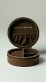 Stella + Gemma Chocolate Round Small Jewel Box