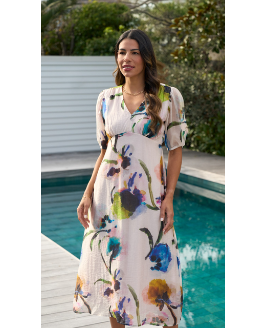 Foil Empire Returns Dress