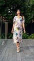 Foil Empire Returns Dress