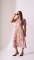 Foil Empire Returns Dress