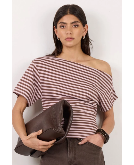 Among the Brave Distant Off Shoulder Tee