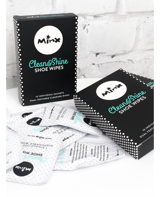 Minx Clean & Shine Shoe Wipes